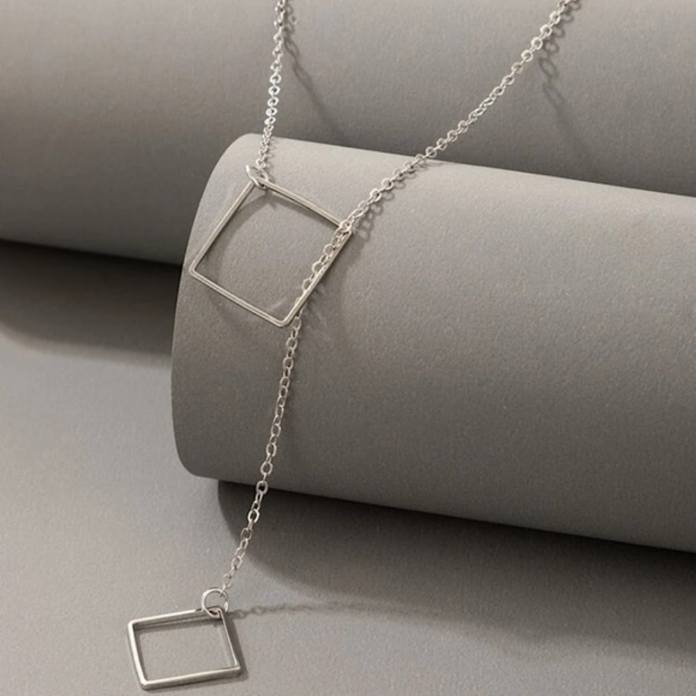 Squares Charm Necklace - Picture 4 of 6